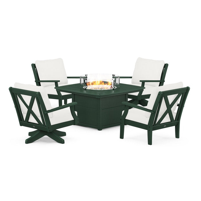 Braxton 5-Piece Deep Seating Set with Fire Table