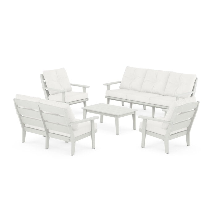 Lakeside 5-Piece Lounge Sofa Set in Vintage Finish