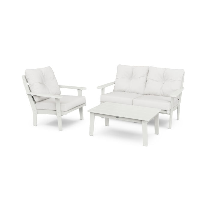 Lakeside 3-Piece Deep Seating Set in Vintage Finish