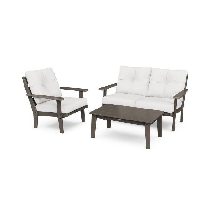 Lakeside 3-Piece Deep Seating Set in Vintage Finish