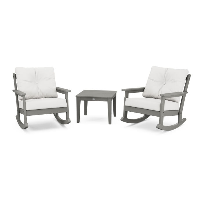 Vineyard 3-Piece Deep Seating Rocking Chair Set