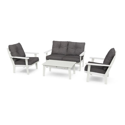 Lakeside 4-Piece Deep Seating Set in Vintage Finish
