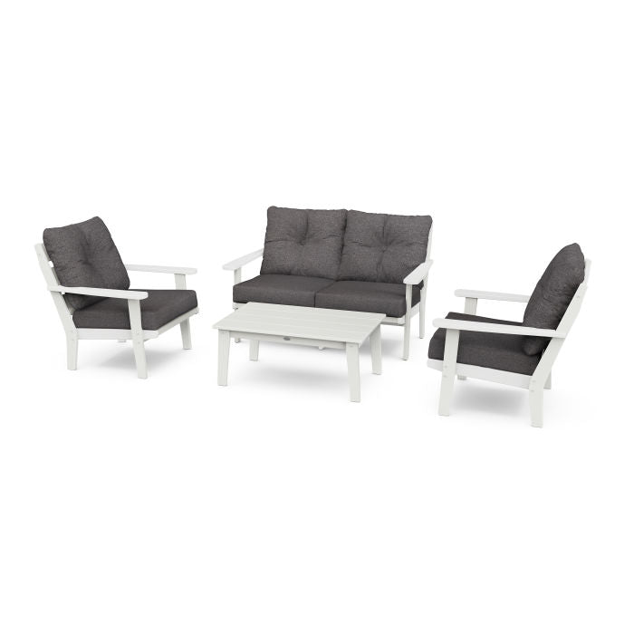 Lakeside 4-Piece Deep Seating Set in Vintage Finish