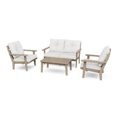 Lakeside 4-Piece Deep Seating Set in Vintage Finish