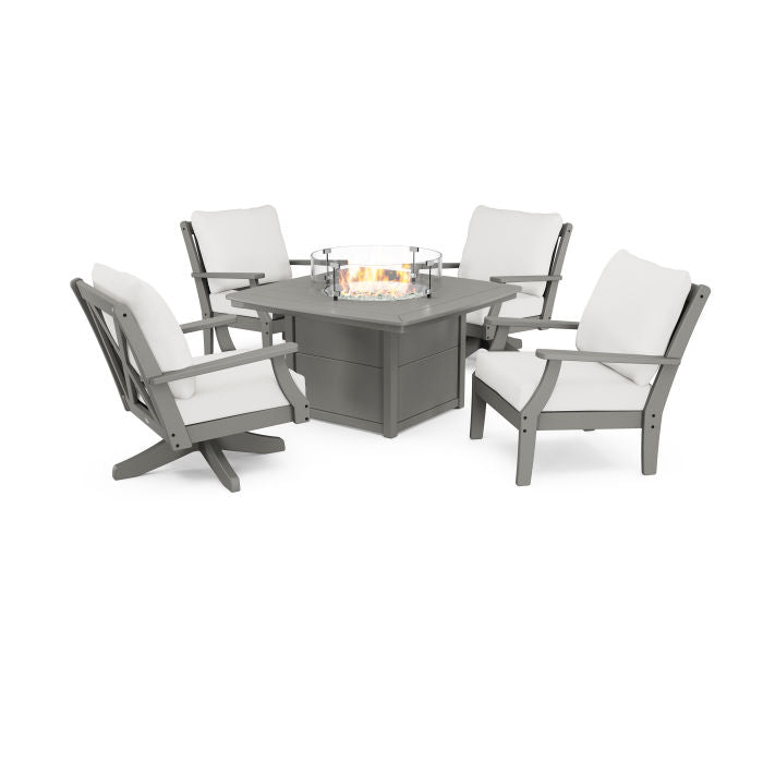 Braxton 5-Piece Deep Seating Set with Fire Table