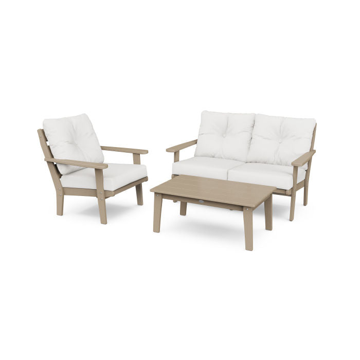 Lakeside 3-Piece Deep Seating Set in Vintage Finish