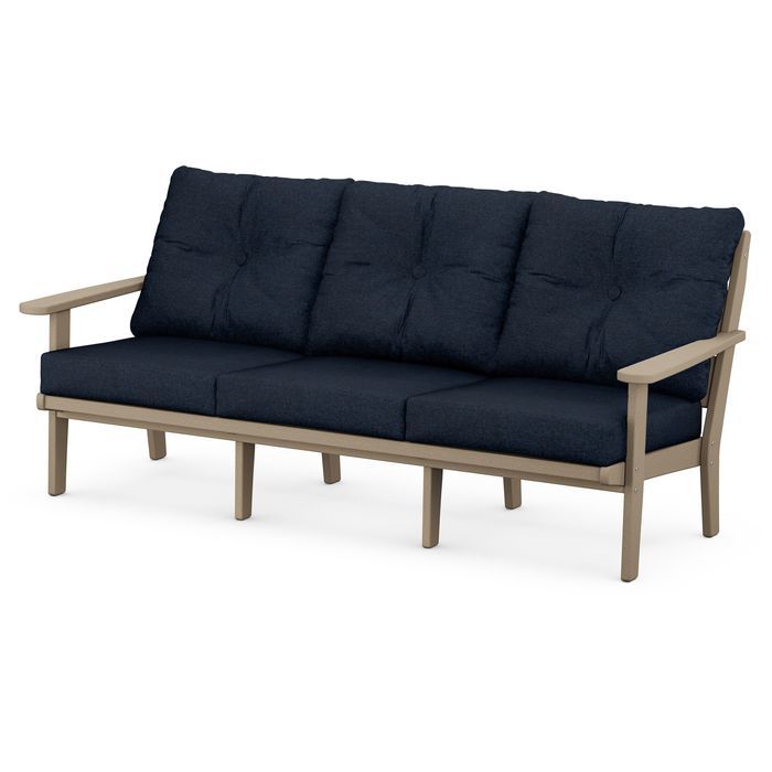 Lakeside Deep Seating Sofa in Vintage Finish