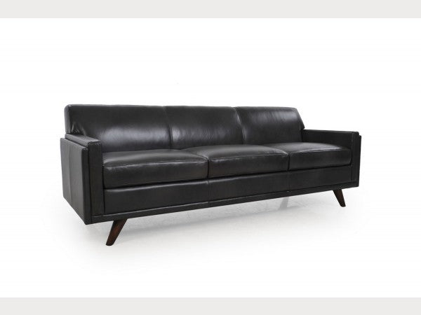 Milo Leather Sofa - Charcoal