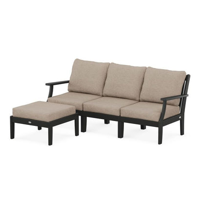 Braxton Modular 4-Piece Deep Seating Set with Ottoman