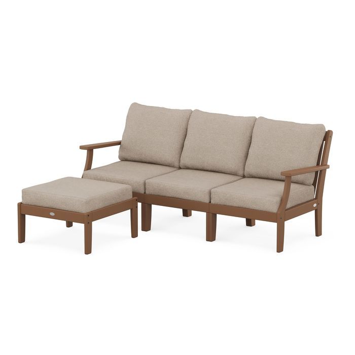Braxton Modular 4-Piece Deep Seating Set with Ottoman