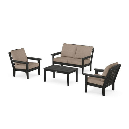 Country Living 4-Piece Deep Seating Set with Loveseat