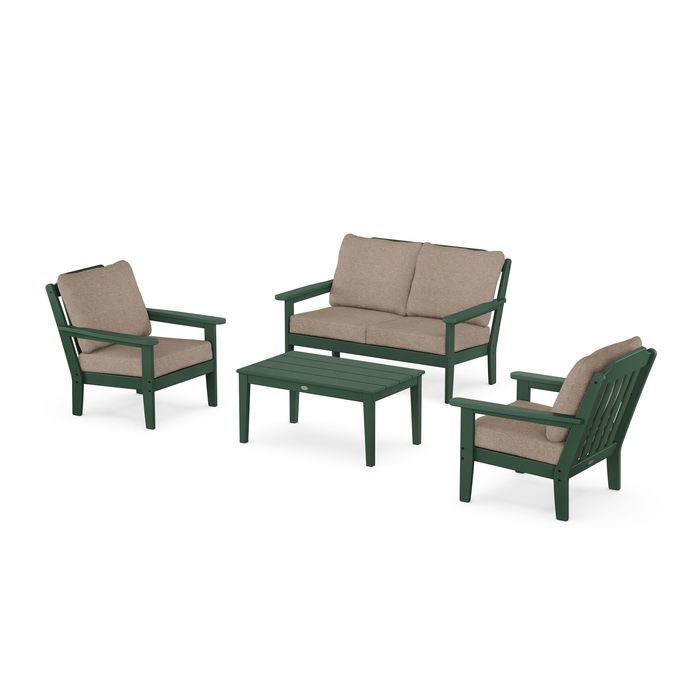 Country Living 4-Piece Deep Seating Set with Loveseat