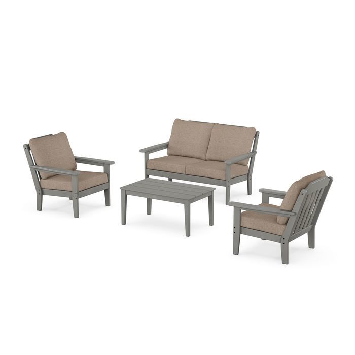 Country Living 4-Piece Deep Seating Set with Loveseat