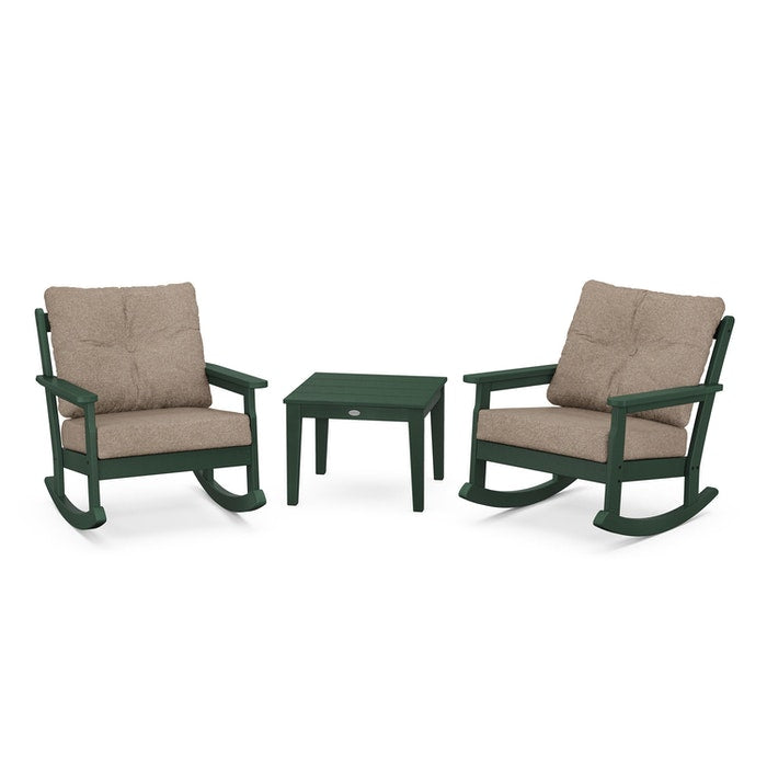 Vineyard 3-Piece Deep Seating Rocking Chair Set