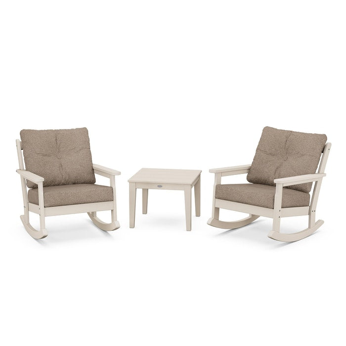 Vineyard 3-Piece Deep Seating Rocking Chair Set