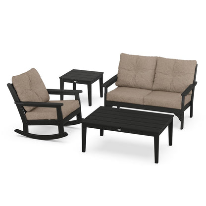 Vineyard 4-Piece Deep Seating Rocking Chair Set