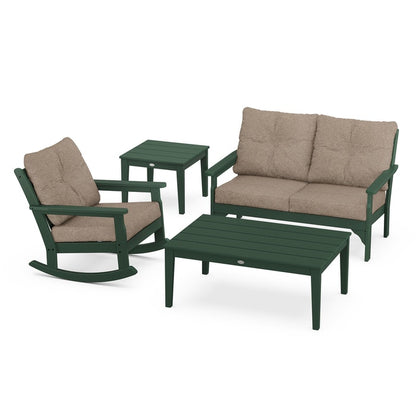 Vineyard 4-Piece Deep Seating Rocking Chair Set