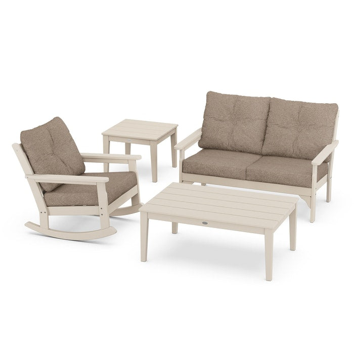 Vineyard 4-Piece Deep Seating Rocking Chair Set