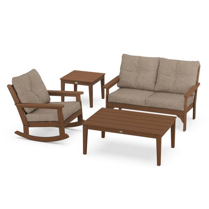 Vineyard 4-Piece Deep Seating Rocking Chair Set