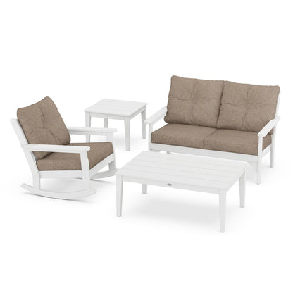 Vineyard 4-Piece Deep Seating Rocking Chair Set