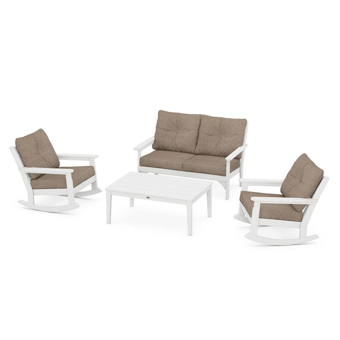 Vineyard 4-Piece Deep Seating Rocking Chair Set