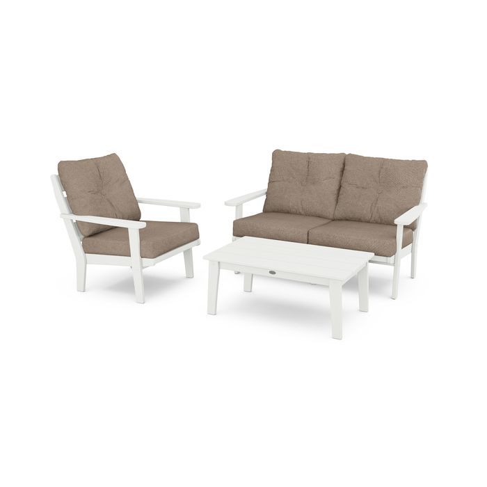 Lakeside 3-Piece Deep Seating Set in Vintage Finish