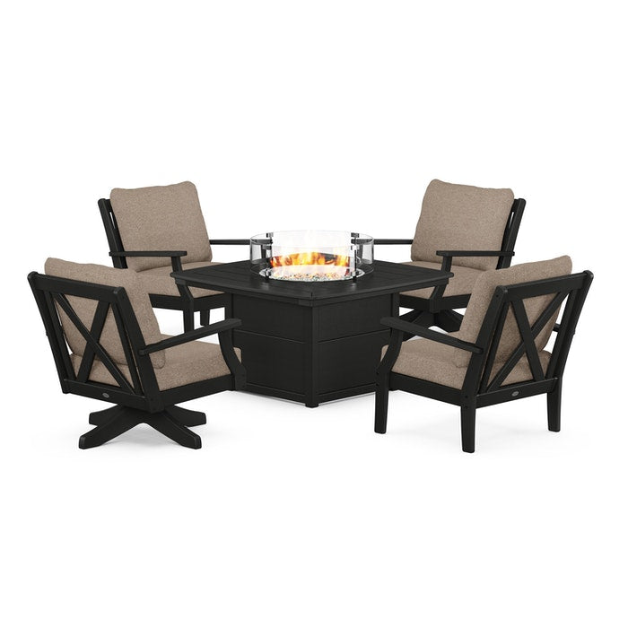 Braxton 5-Piece Deep Seating Set with Fire Table