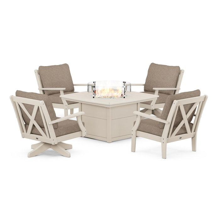 Braxton 5-Piece Deep Seating Set with Fire Table