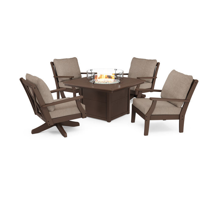 Braxton 5-Piece Deep Seating Set with Fire Table