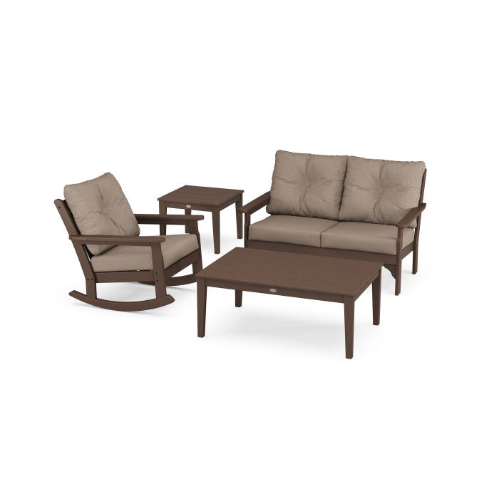 Vineyard 4-Piece Deep Seating Rocking Chair Set
