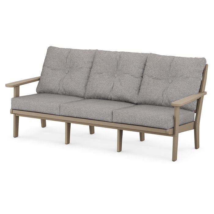 Lakeside Deep Seating Sofa in Vintage Finish