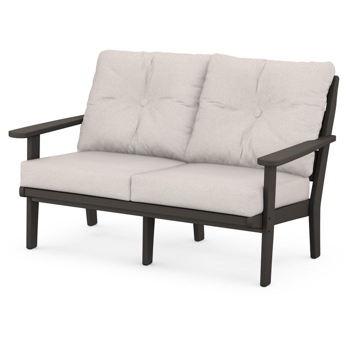 Lakeside Deep Seating Loveseat in Vintage Finish