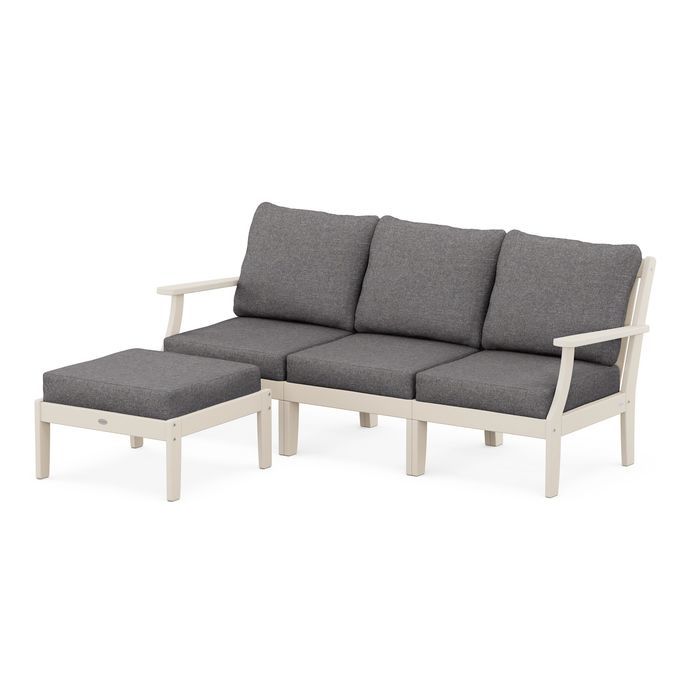 Braxton Modular 4-Piece Deep Seating Set with Ottoman