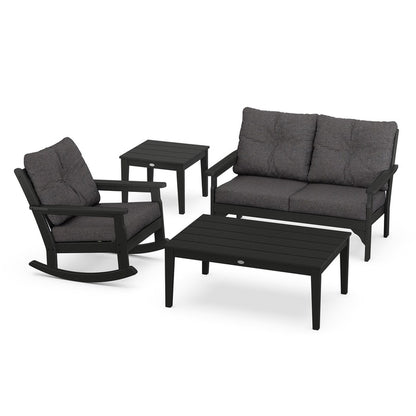 Vineyard 4-Piece Deep Seating Rocking Chair Set