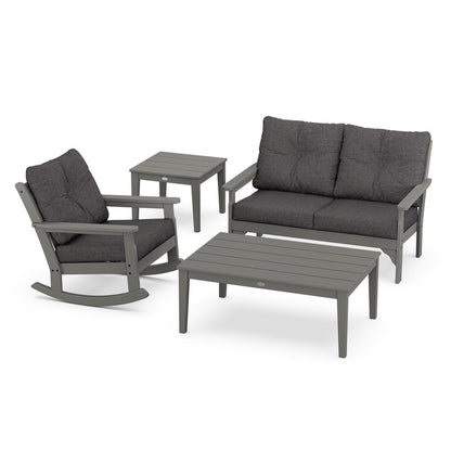 Vineyard 4-Piece Deep Seating Rocking Chair Set