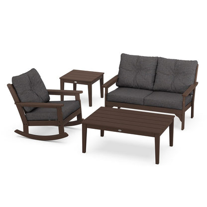 Vineyard 4-Piece Deep Seating Rocking Chair Set