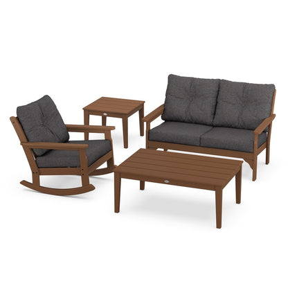 Vineyard 4-Piece Deep Seating Rocking Chair Set