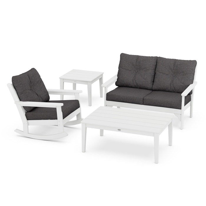 Vineyard 4-Piece Deep Seating Rocking Chair Set
