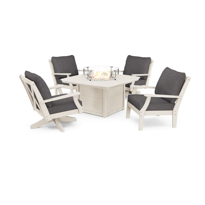 Braxton 5-Piece Deep Seating Set with Fire Table