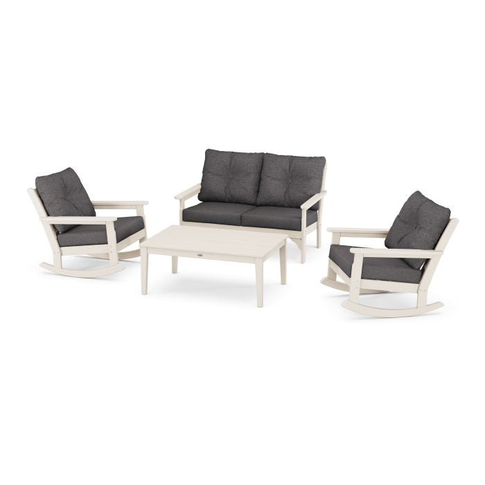 Vineyard 4-Piece Deep Seating Rocking Chair Set