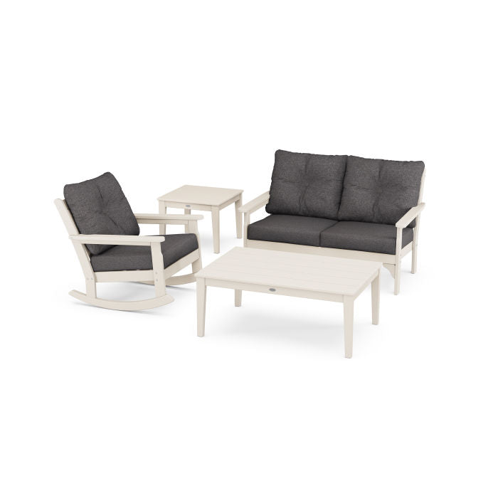 Vineyard 4-Piece Deep Seating Rocking Chair Set
