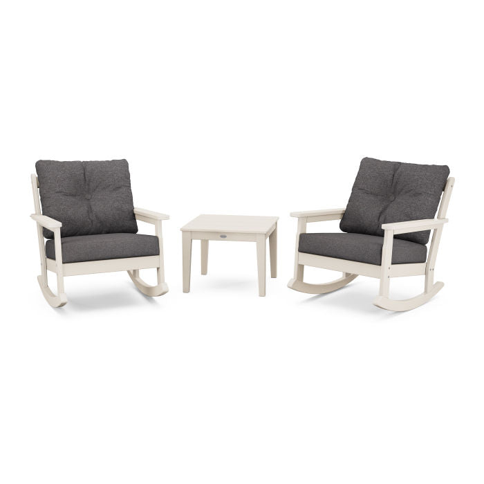 Vineyard 3-Piece Deep Seating Rocking Chair Set