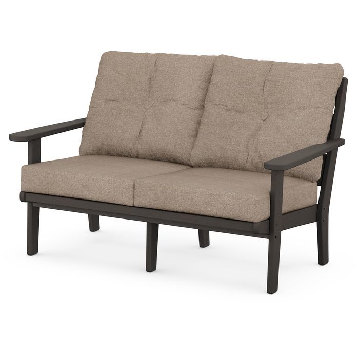 Lakeside Deep Seating Loveseat in Vintage Finish