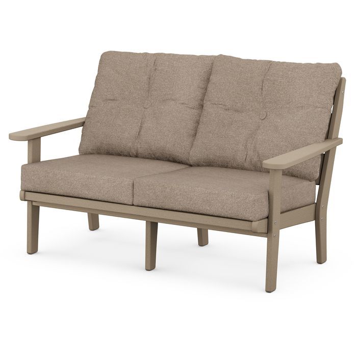 Lakeside Deep Seating Loveseat in Vintage Finish