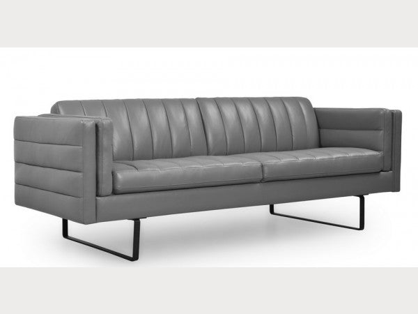 Orson Channeled Leather Sofa