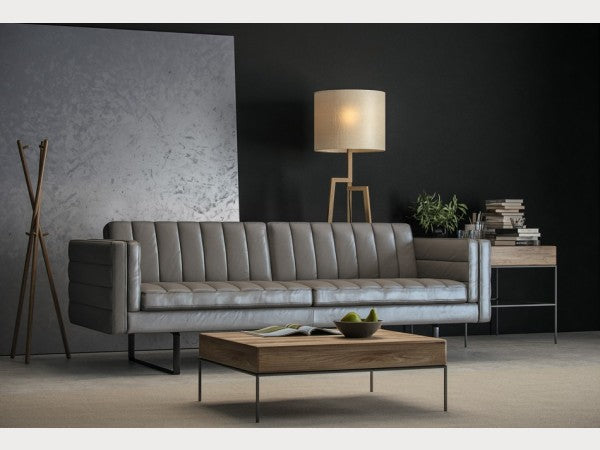 Orson Channeled Leather Sofa