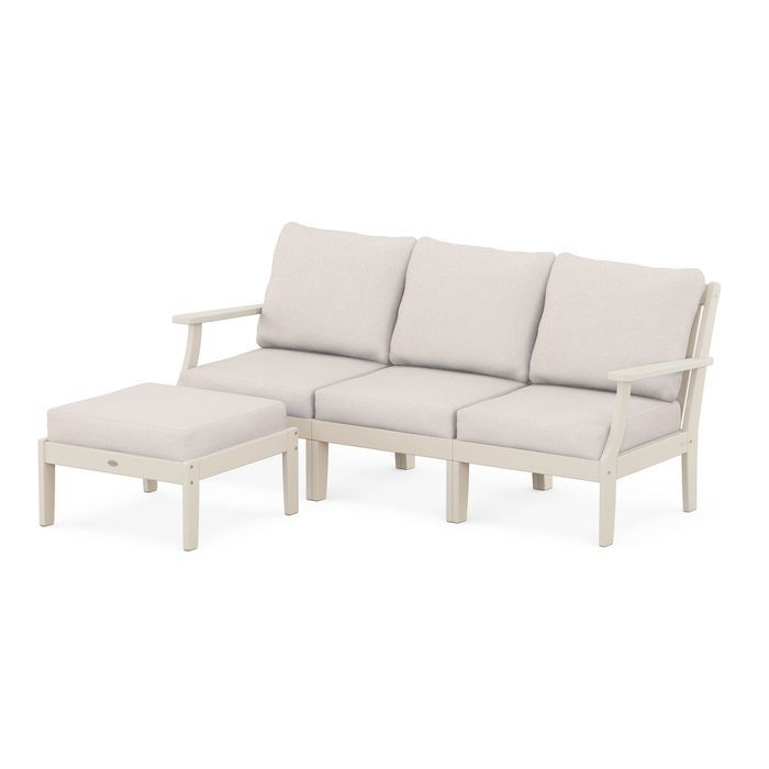 Braxton Modular 4-Piece Deep Seating Set with Ottoman
