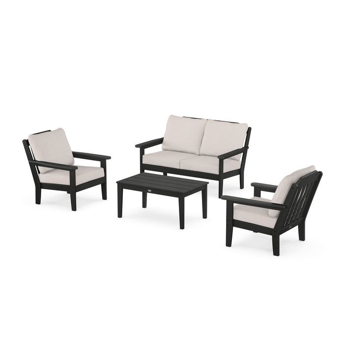 Country Living 4-Piece Deep Seating Set with Loveseat