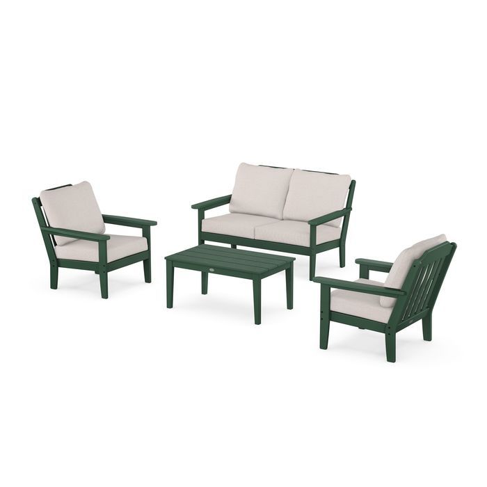 Country Living 4-Piece Deep Seating Set with Loveseat