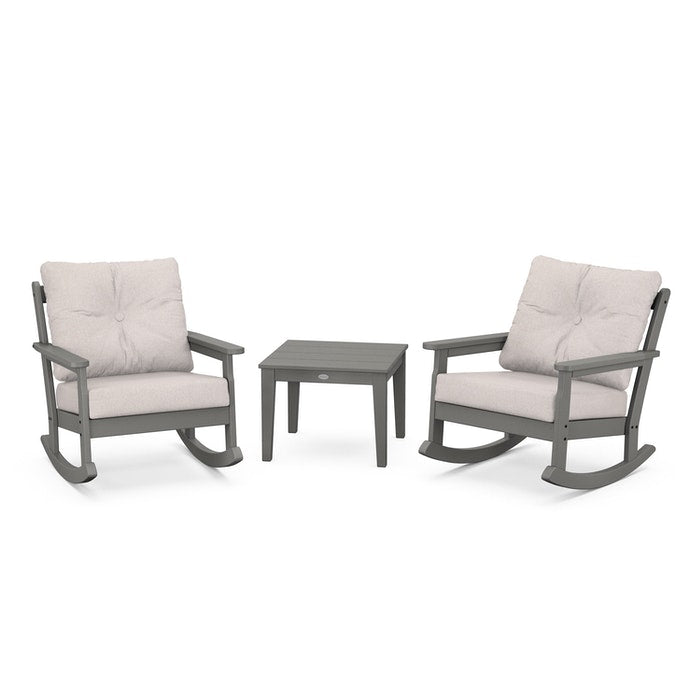 Vineyard 3-Piece Deep Seating Rocking Chair Set